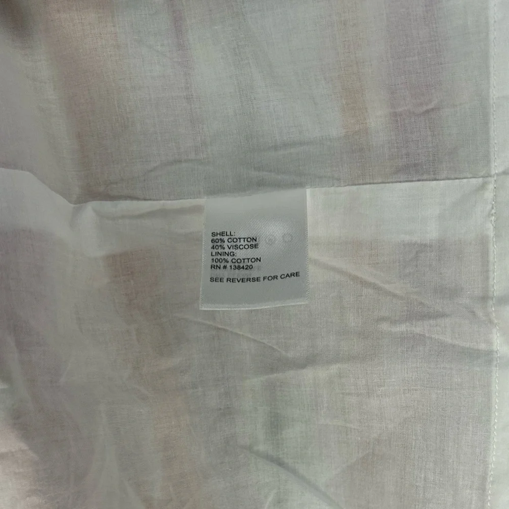 Womens Etcetera White Multicolor Striped Short Sleeve Midi Dress Designer Size 2 - Picture 4 of 4